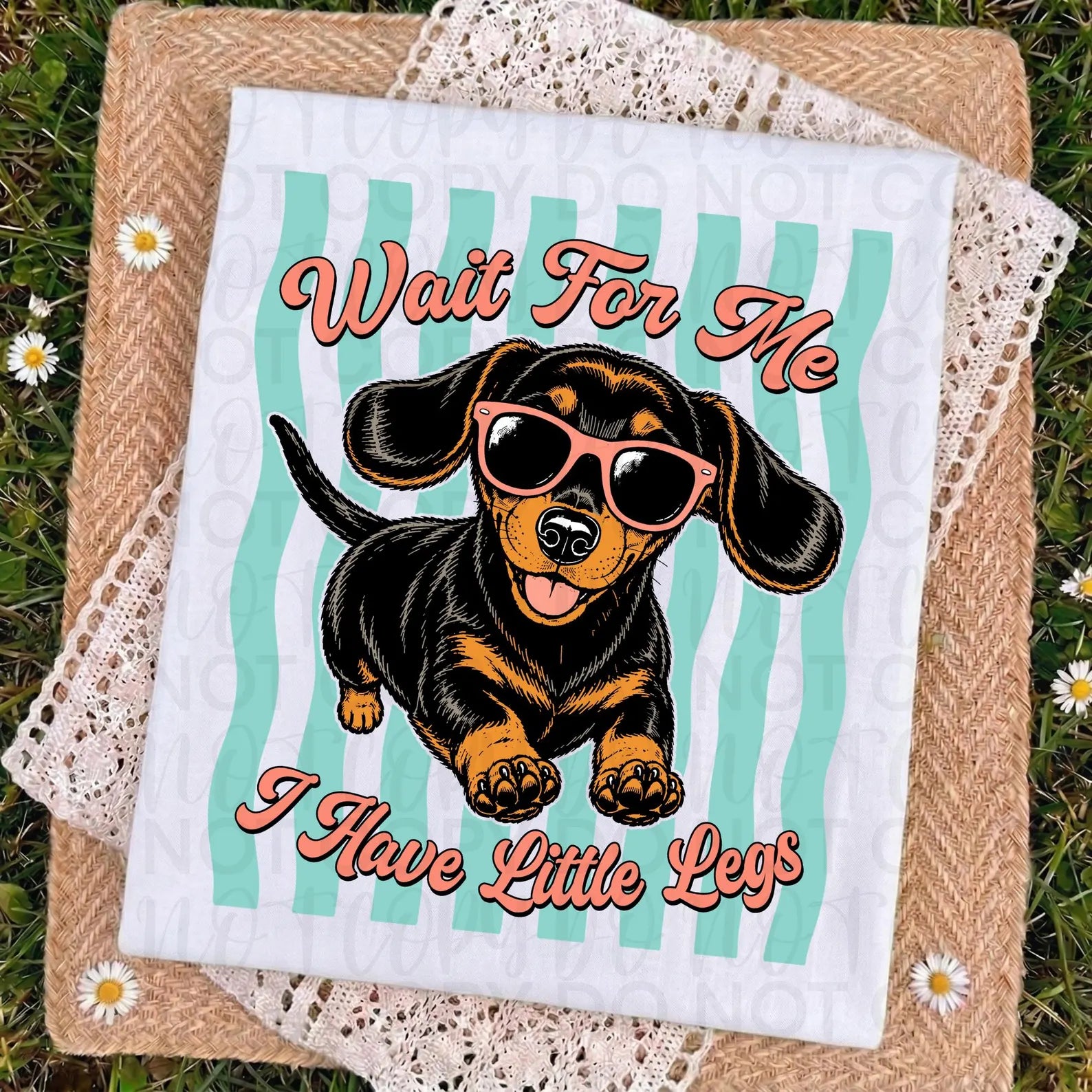 Wait For Me I Have Little Legs Dachshund PNG
