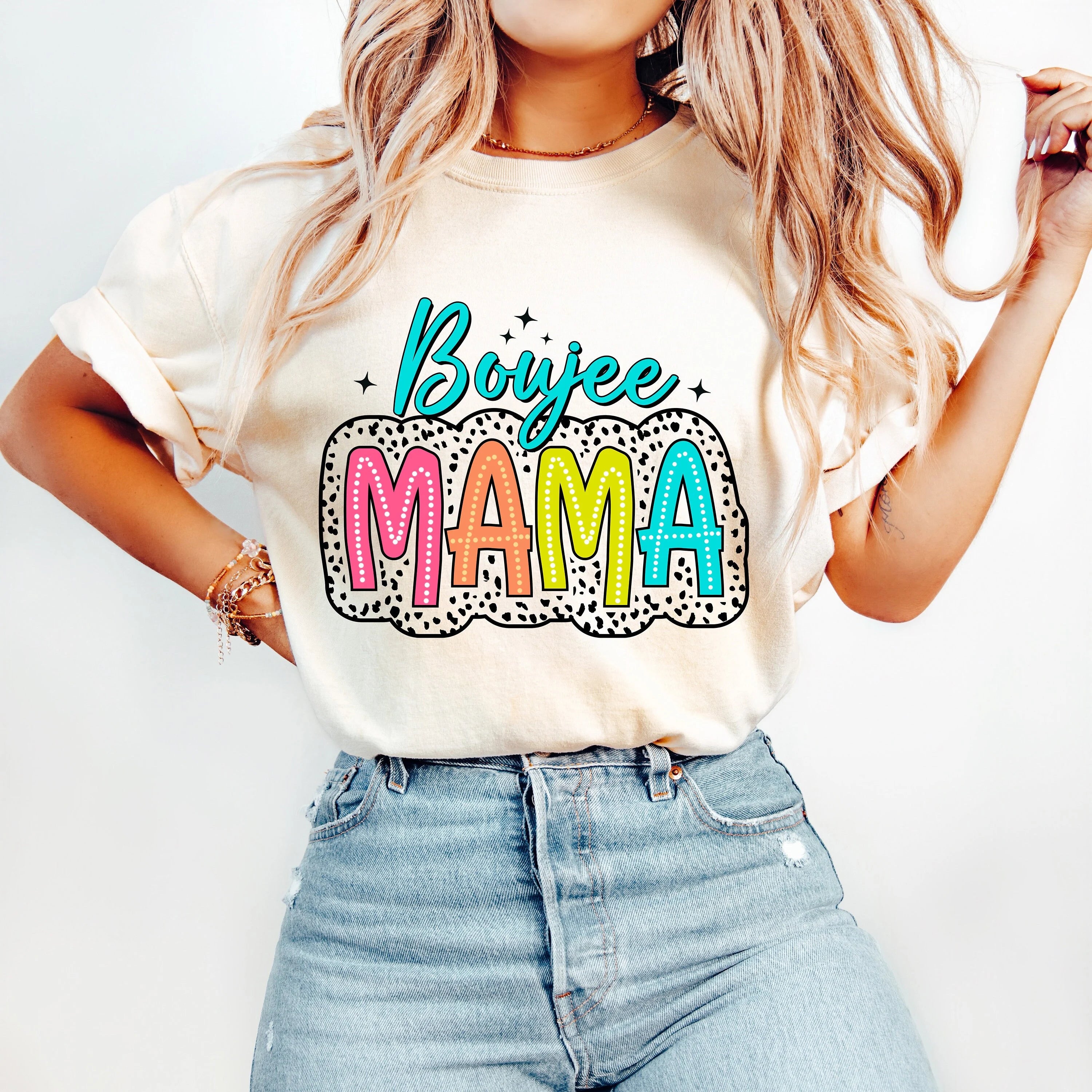Boujee Mama Dalmatian Dots PNG