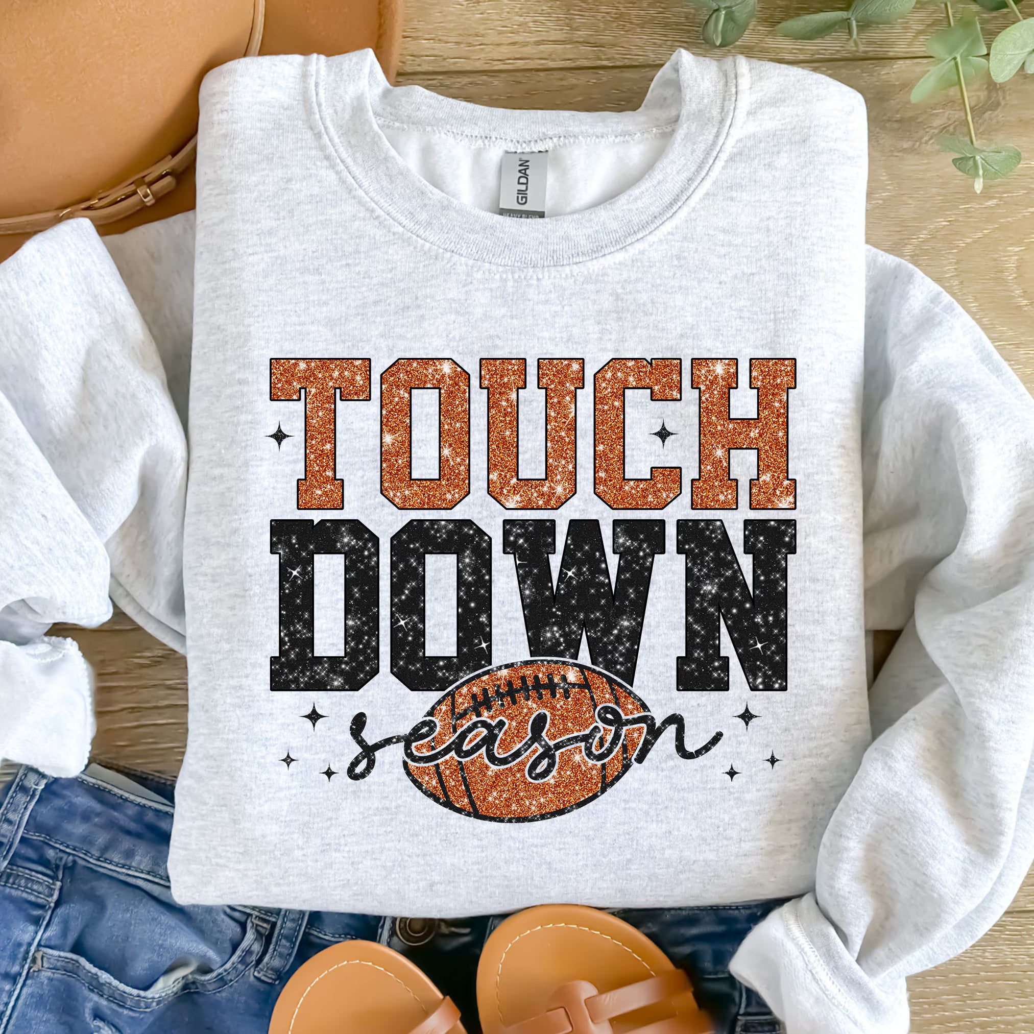 Glitter Touchdown Season PNG