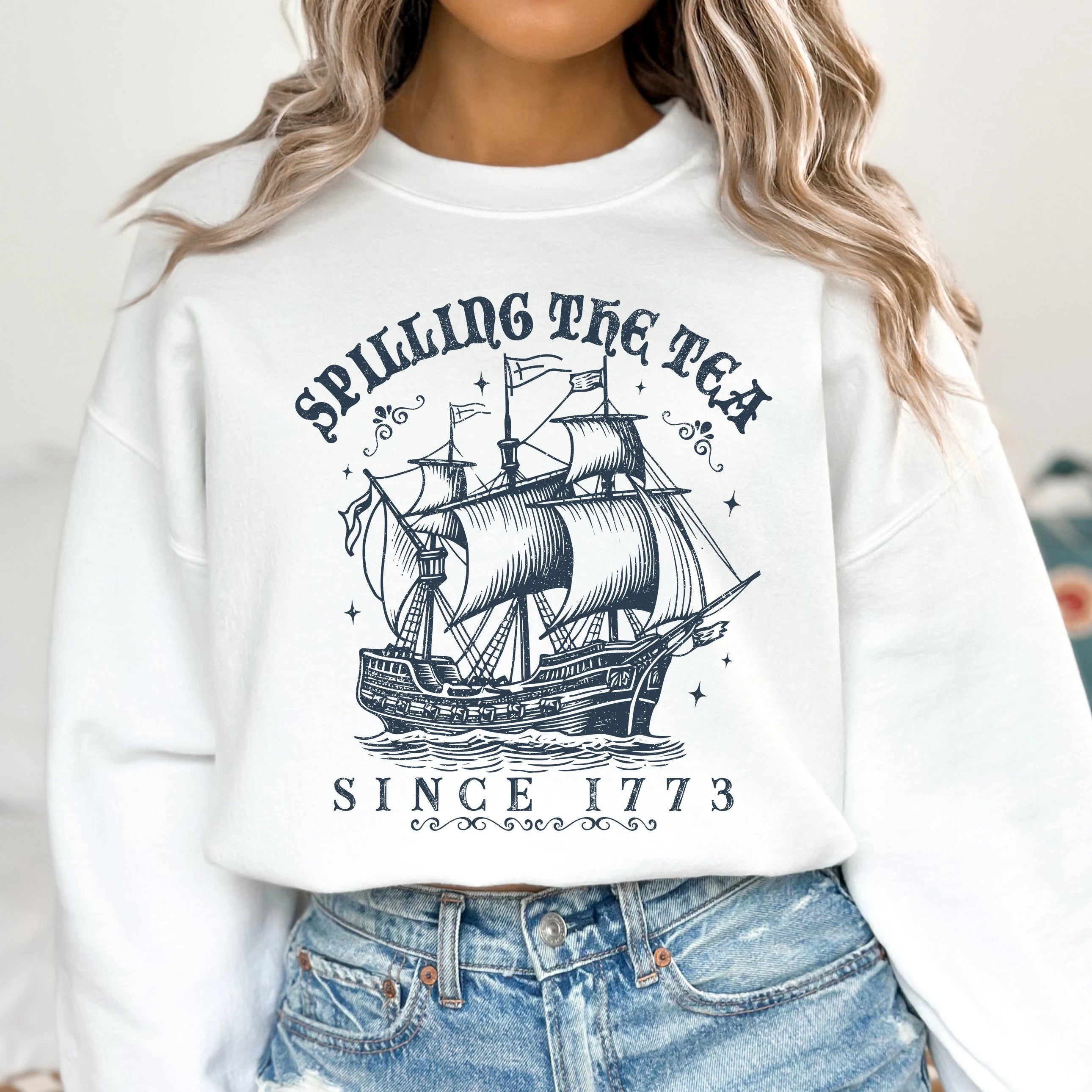 Spilling the Tea Since 1773 Patriotic PNG