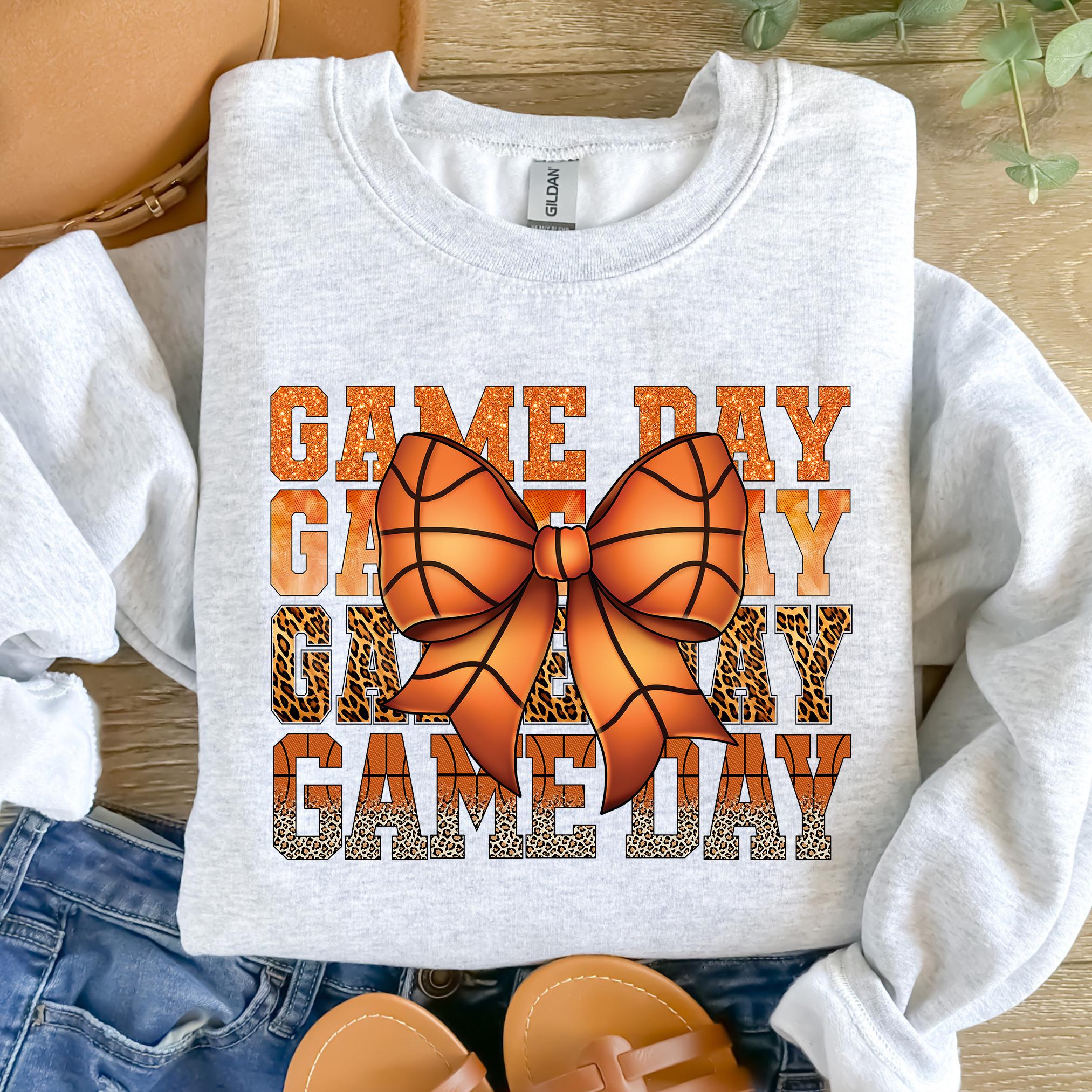 Basketball Game Day Coquette PNG