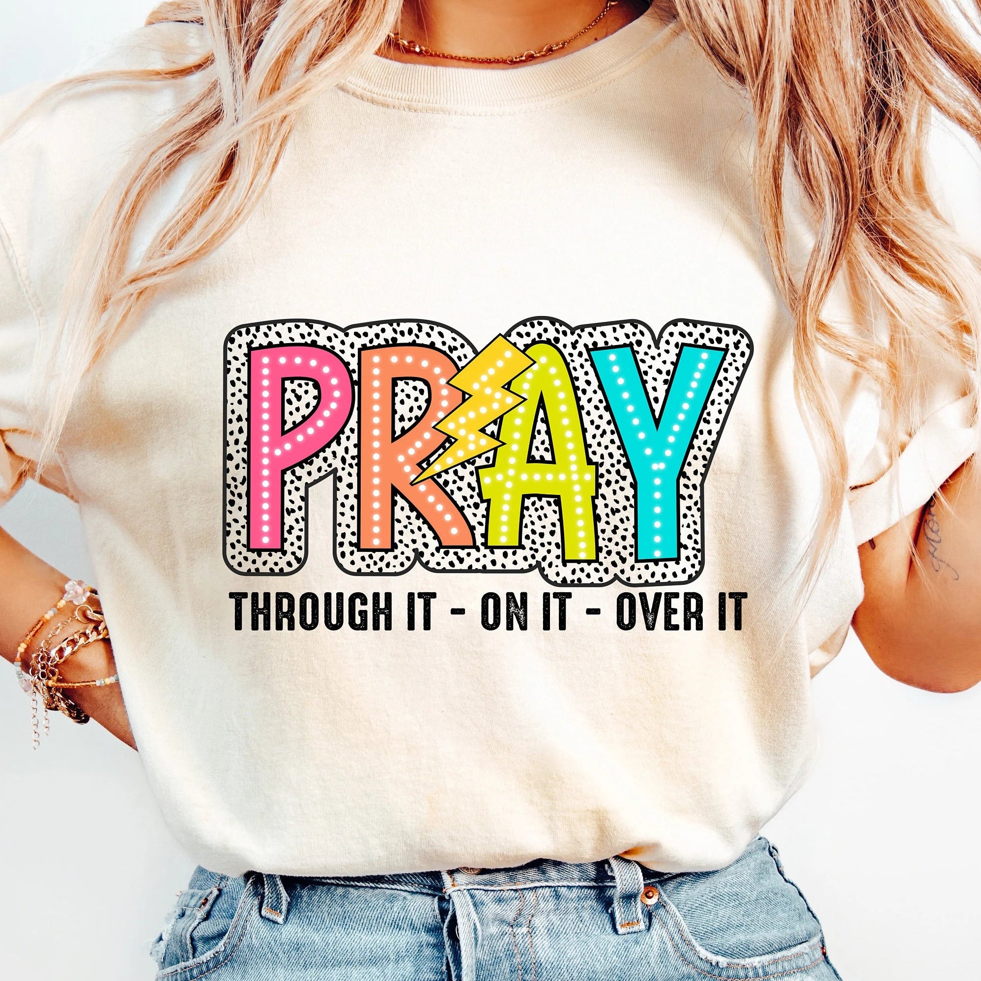Pray Doodle Dots PNG