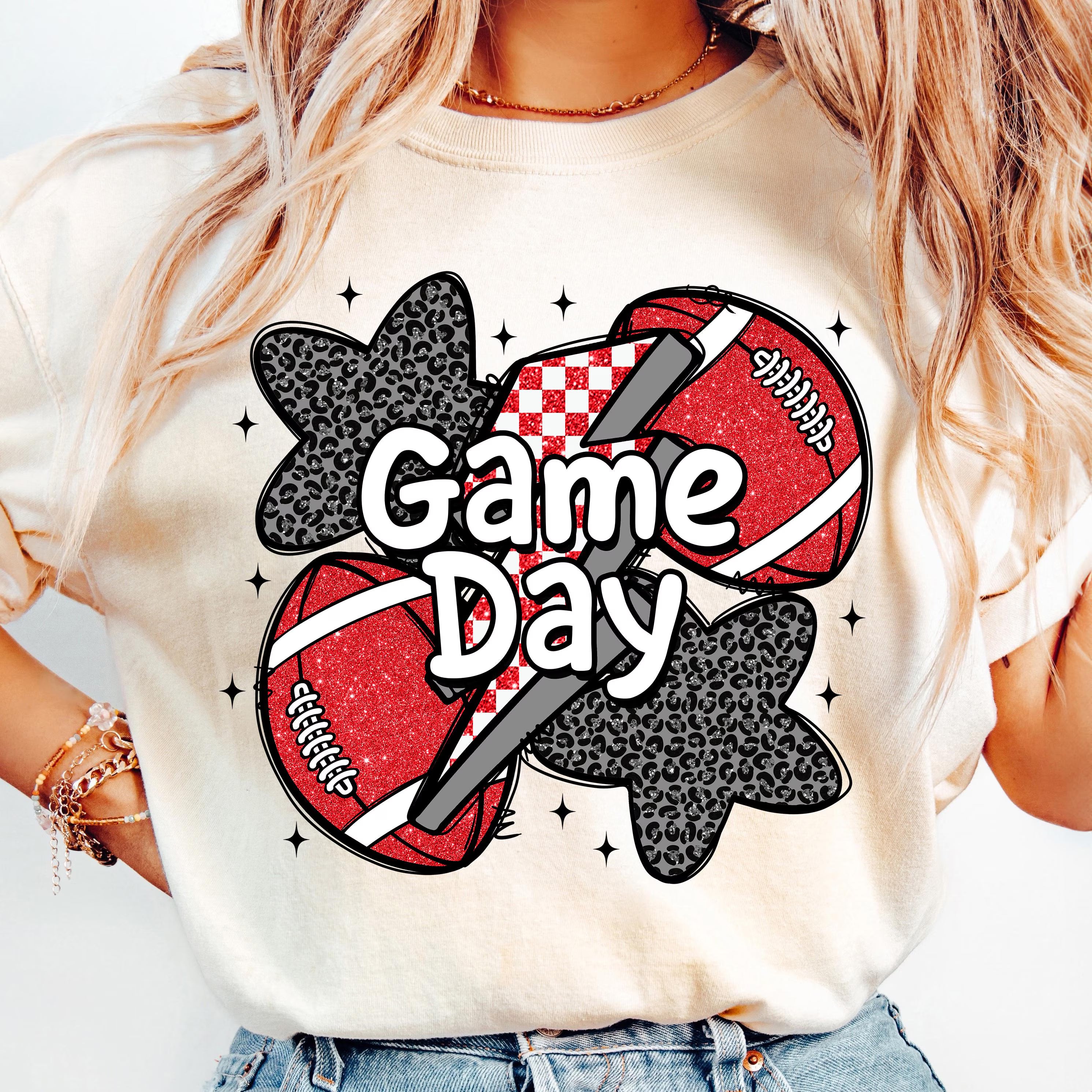 Red Game Day PNG