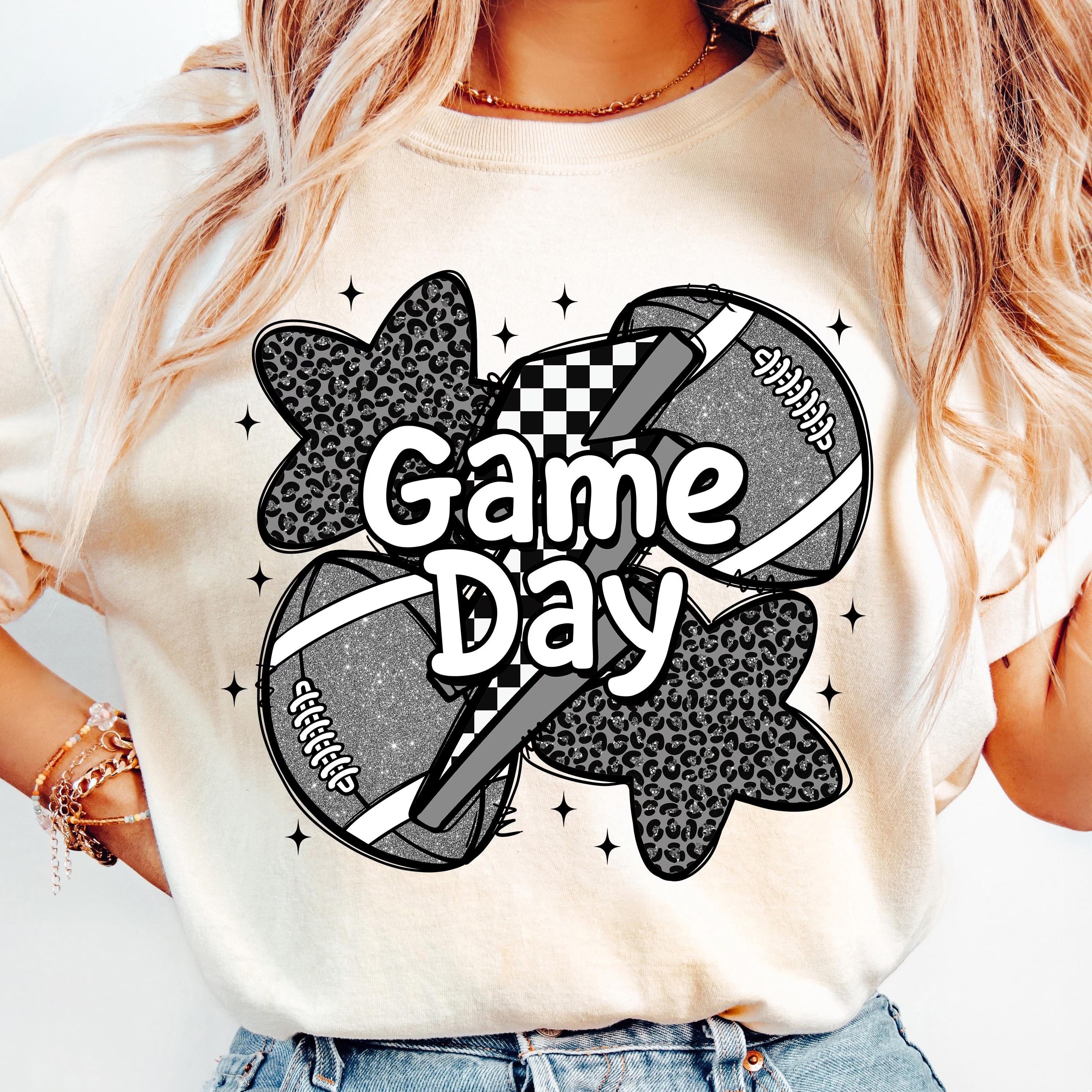Silver Game Day PNG