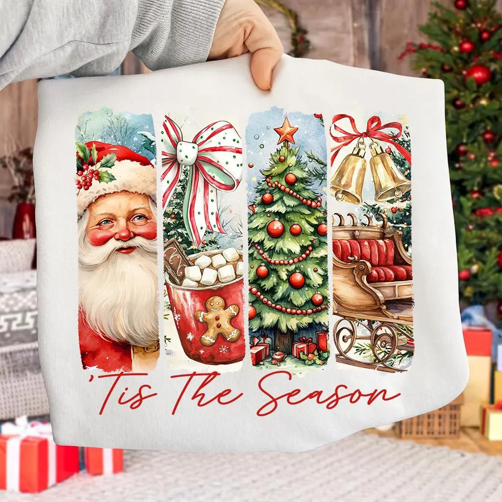 Tis the Season Christmas Brushstroke PNG
