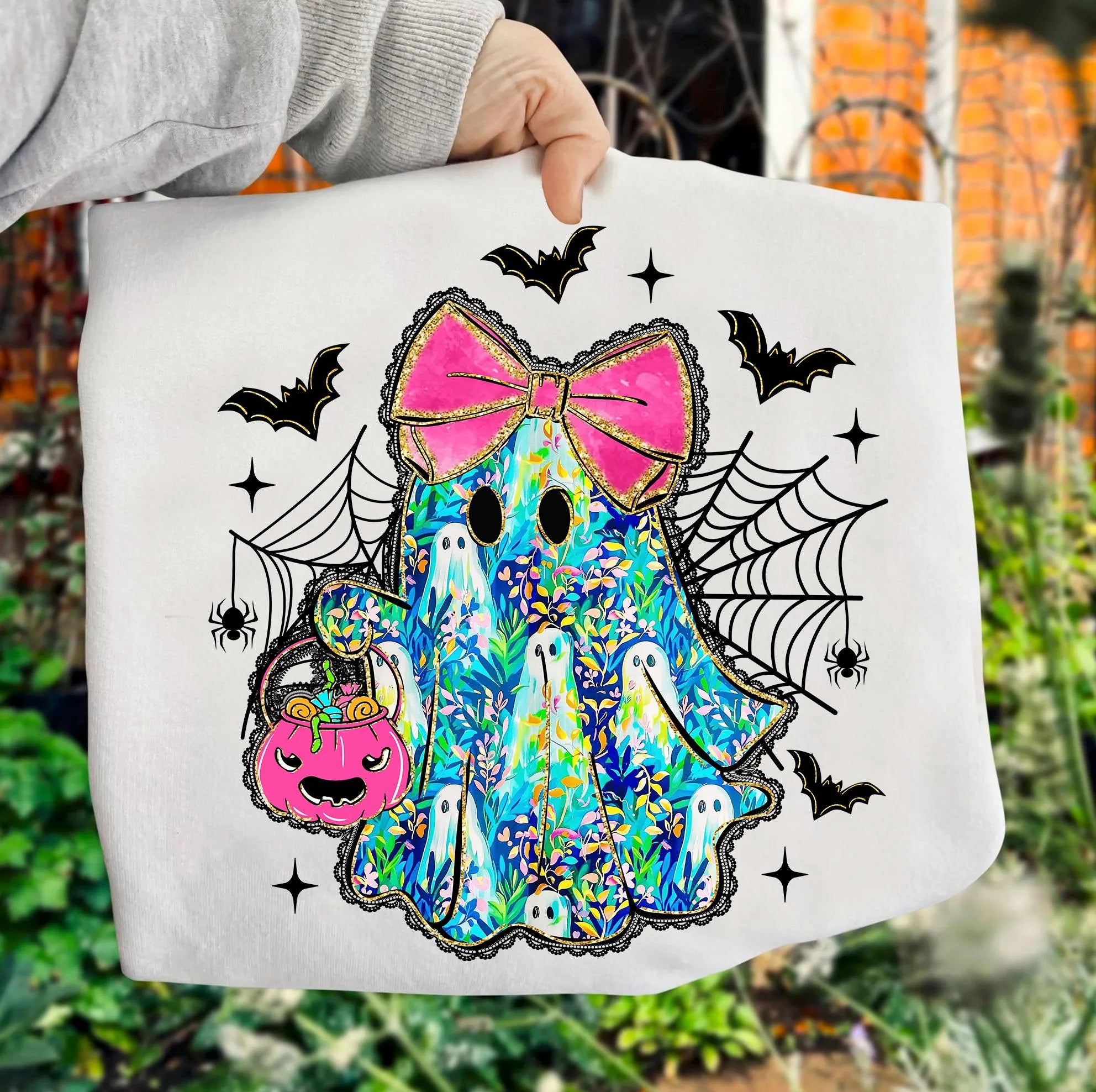 Preppy Lace Ghost PNG