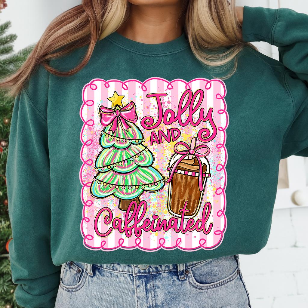 Jolly and Caffeinated Christmas PNG