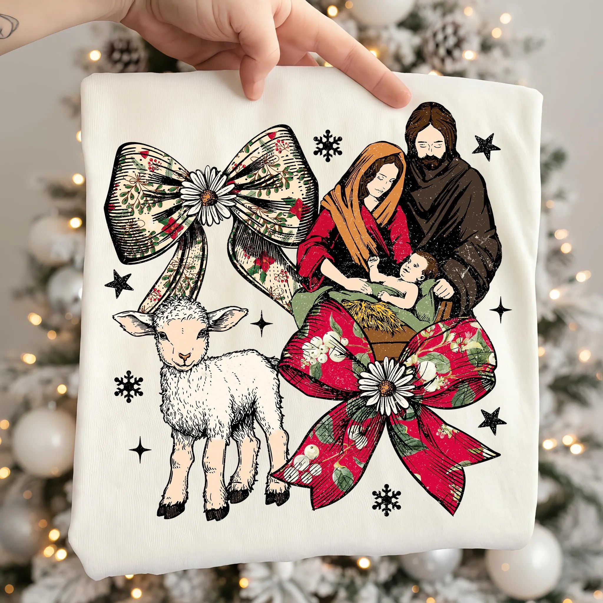 Vintage Christmas Nativity PNG
