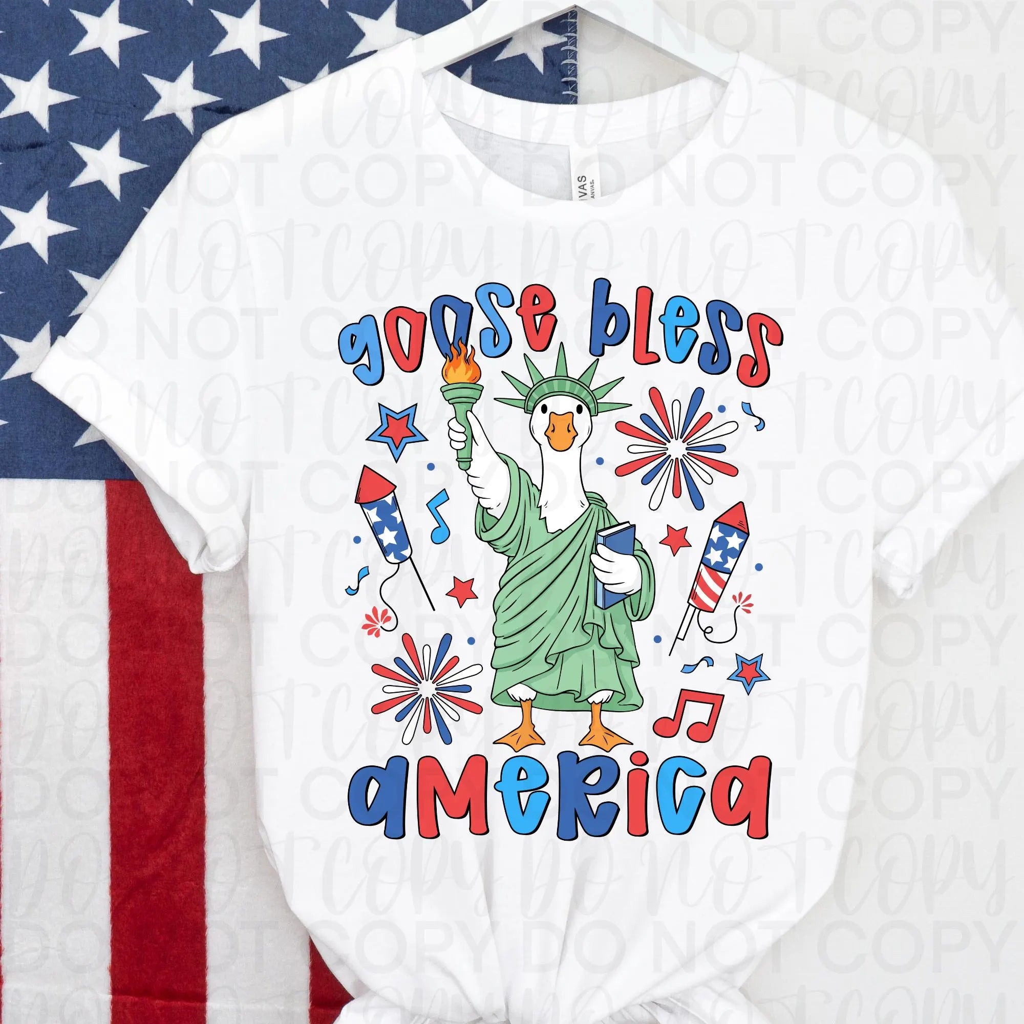 Goose Bless America PNG