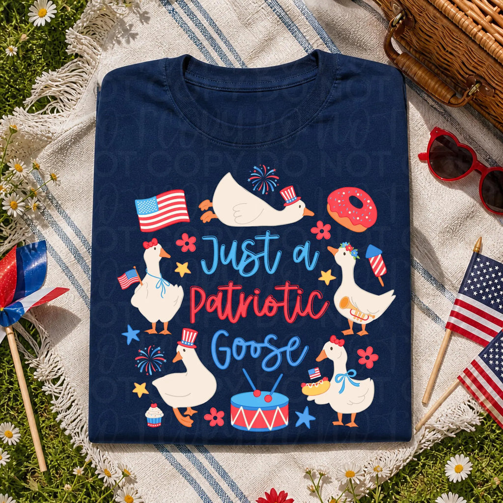Just a Patriotic Goose PNG