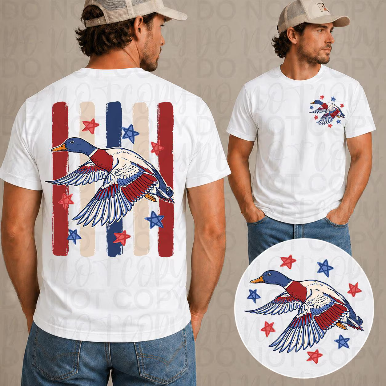 Patriotic Mallard Duck PNG
