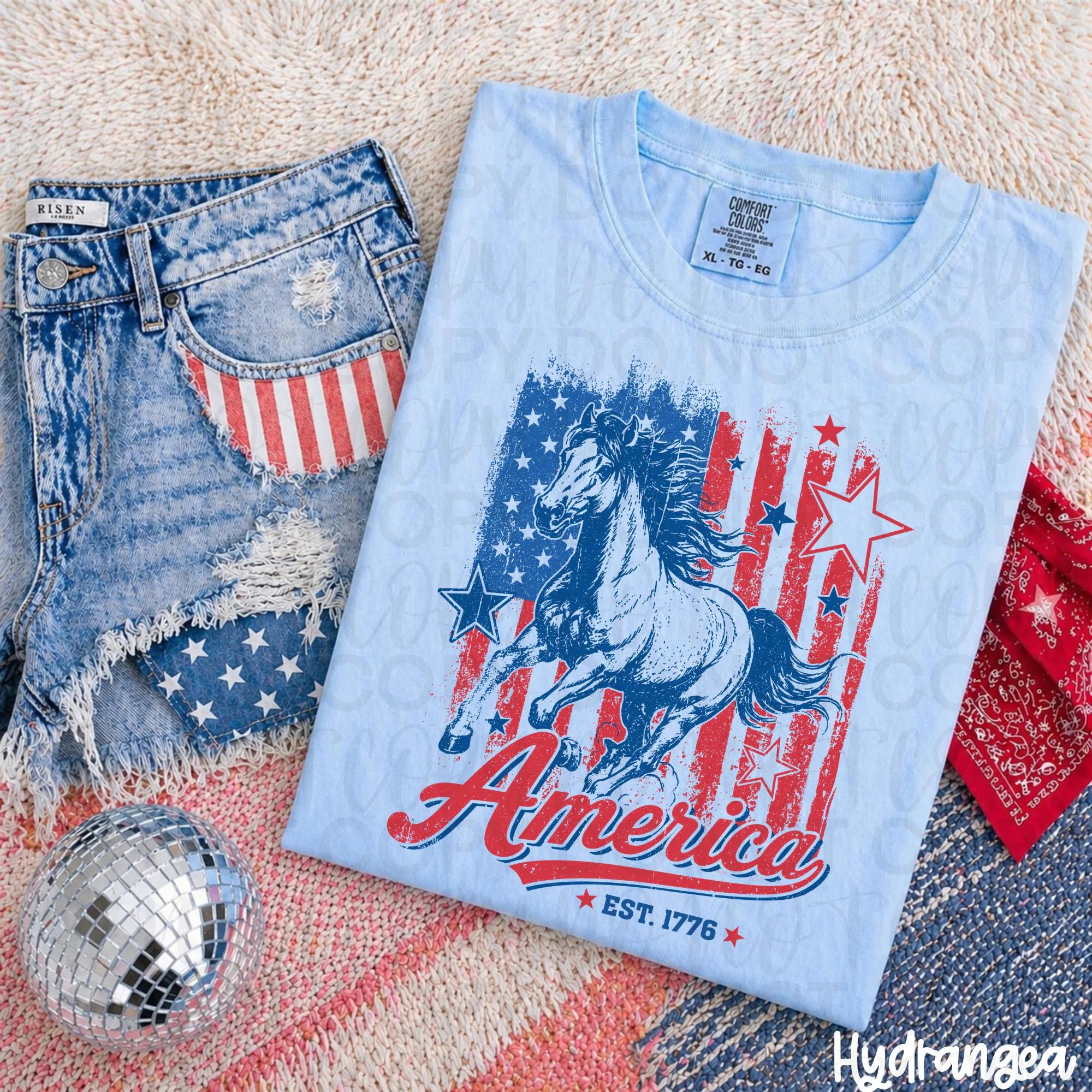 Patriotic Horse PNG