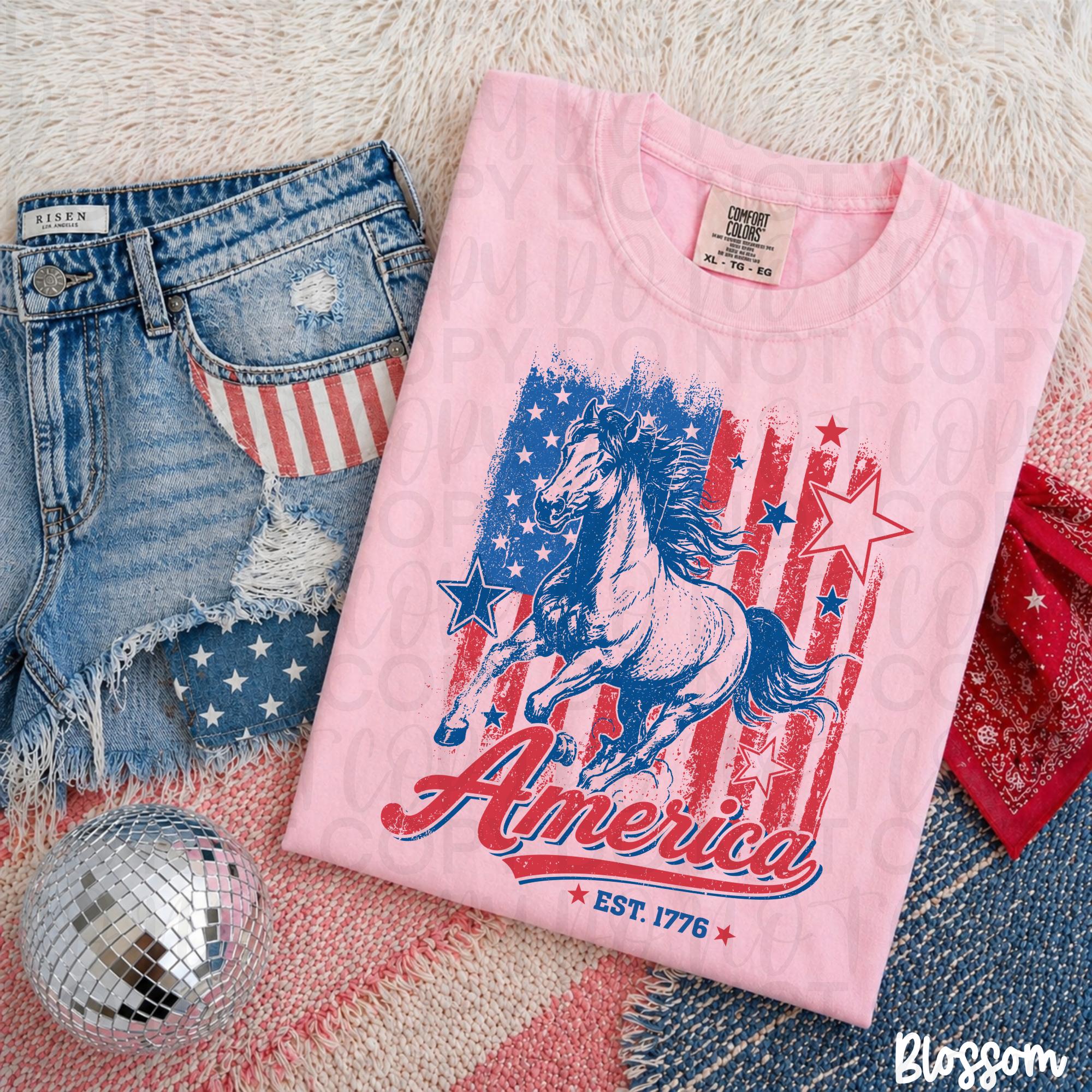 Patriotic Horse PNG